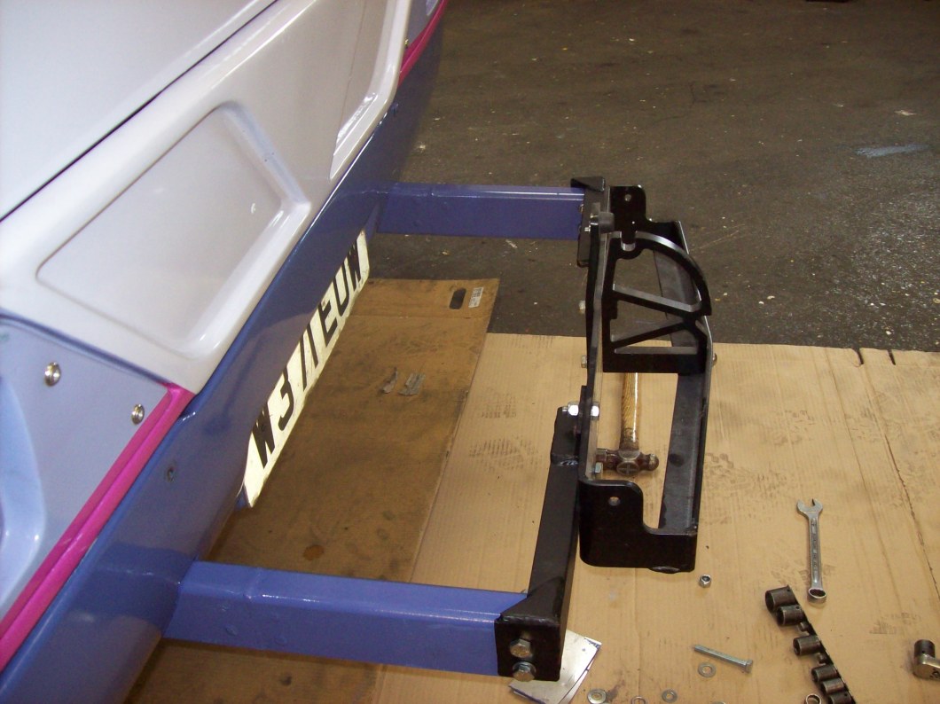 The cycle rack mounting point.